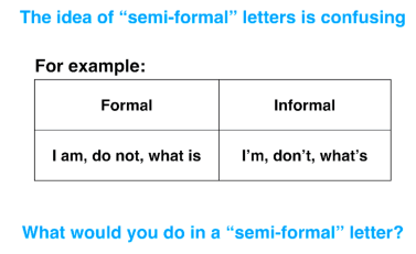 نامه ی نیمه رسمی semi-formal در رایتینگ Task 1 جنرال
